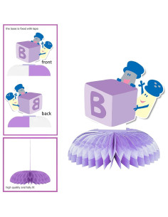 Centros de Mesa de Panal BRAVE OMNI para Cumpleaños de Perros 2