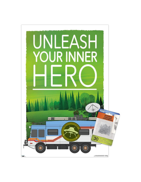 Póster de Pared Ben 10 Trends International 37.4x56.7cm con Chinchetas