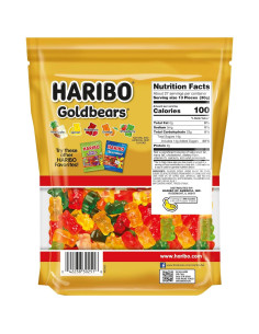 HARIBO Goldbears Gummy 816g Bolsa Reutilizable Sabores Variados 2