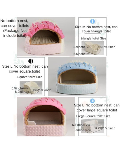 Cama para Pequeños Animales Sin Fondo Copfeu Azul Mediano