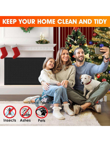 Manta bloqueadora de chimenea CADARA 91x71 cm, ahorro energía