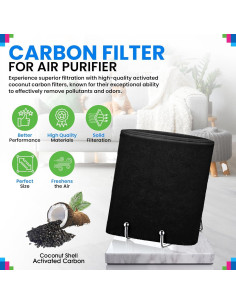 Filtro de Carbono Activado Bagean 121.9x20.3 cm para Aire 2