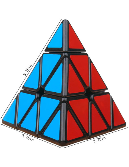 Cubo Mágico Pirámide 3x3 AHYUAN con Pegatina Negra