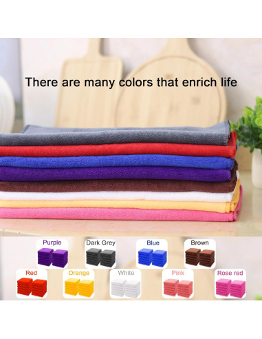 Toallas de Cocina Kimteny 33x71 cm 400 GSM 6 Paquete Gris