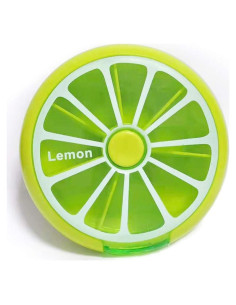 Organizador de Pastillas Semanal INVODA Limón - 7 Compartimentos