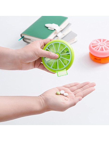 Organizador de Pastillas Semanal INVODA Limón - 7 Compartimentos