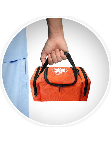 Bolsa de Trauma Médica ASA TECHMED Naranja 26.67x20.32x12.7 cm