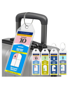 Soportes de Etiqueta de Equipaje Crucero Cruise On - Paquete de 4