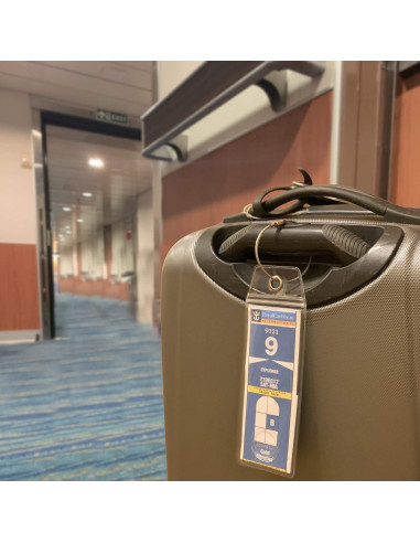 Soportes de Etiqueta de Equipaje Crucero Cruise On - Paquete de 4