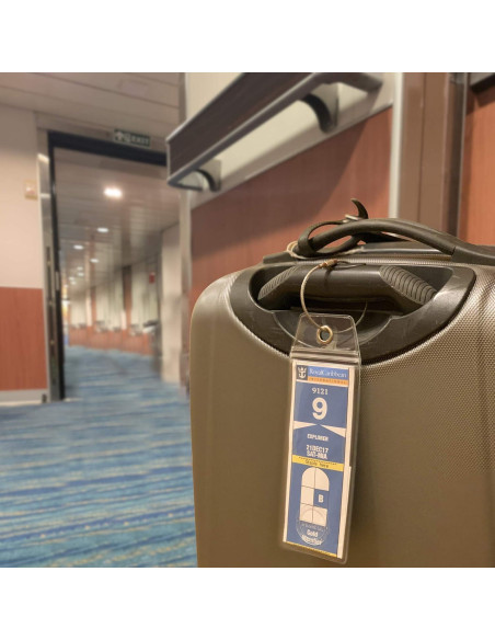 Soportes de Etiqueta de Equipaje Crucero Cruise On - Paquete de 4