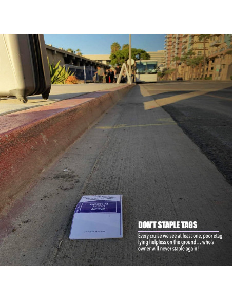 Soportes de Etiqueta de Equipaje Crucero Cruise On - Paquete de 4