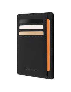 Billetera Slim Chelmon para Hombres con Bloqueo RFID - Negro