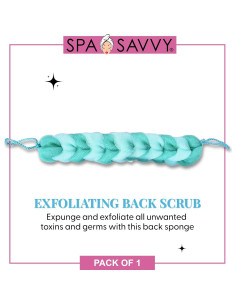 Esponja de Ducha Exfoliante Donnamax Verde 35.88x8.30cm 2