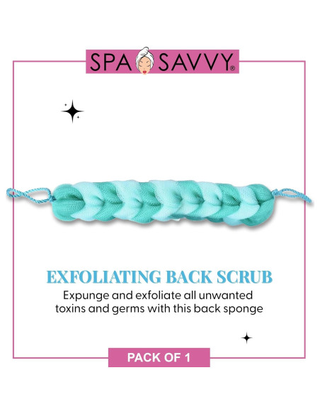 Esponja de Ducha Exfoliante Donnamax Verde 35.88x8.30cm