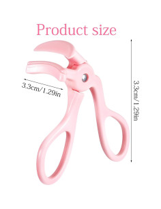 Rizador de Pestañas Mini Tucnoeu Rosa con Almohadilla de Silicona 2