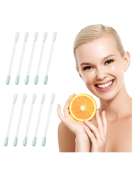 100 Bastones Desmaquillantes de Algodón Geodurn con Vitamina E