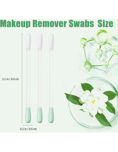 100 Bastones Desmaquillantes de Algodón Geodurn con Vitamina E