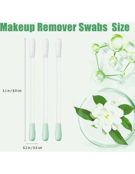 100 Bastones Desmaquillantes de Algodón Geodurn con Vitamina E