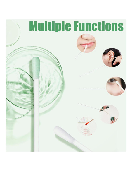 100 Bastones Desmaquillantes de Algodón Geodurn con Vitamina E