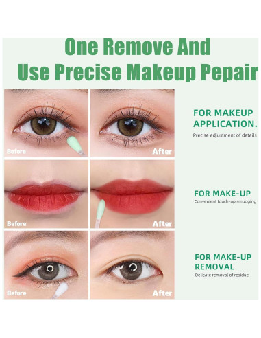 100 Bastones Desmaquillantes de Algodón Geodurn con Vitamina E