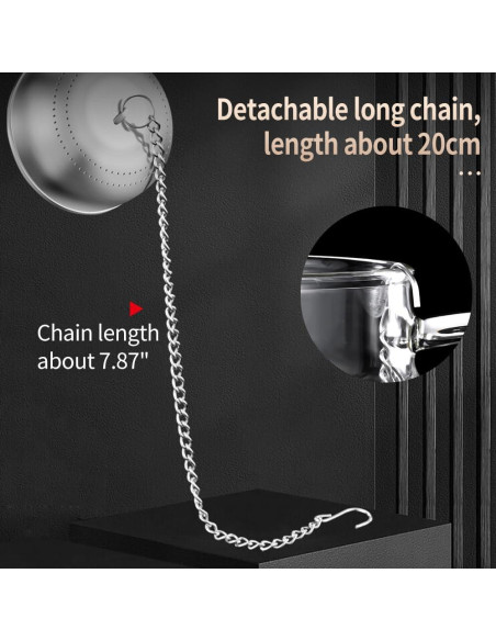 Infusor de Té Reutilizable BOMANSI BOMS Acero Inoxidable 316 Grande