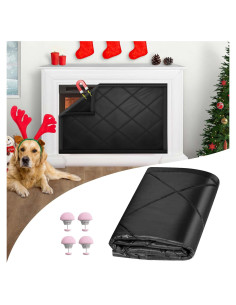 Cubierta Magnética para Chimenea CADARA 91x71 cm Aislamiento