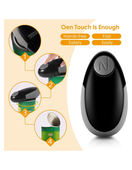 Abrelatas Eléctrico Automático Genérico 60W Negro Ergonomico