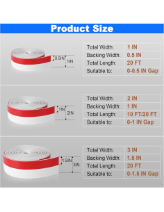 Tira de Sellado de Silicona ToLanbbt 5 cm x 6 m Blanca 2