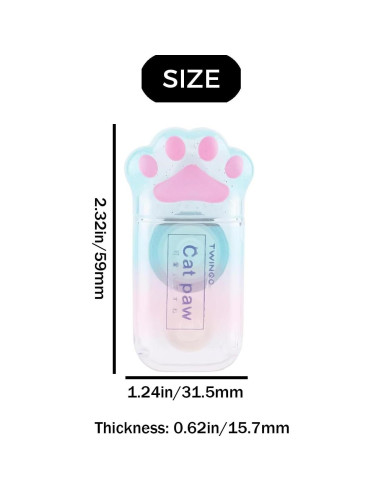 6 Cintas de Corrección Mini ZQTSANKESL Diseño Patita de Gato