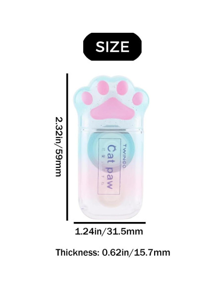 6 Cintas de Corrección Mini ZQTSANKESL Diseño Patita de Gato