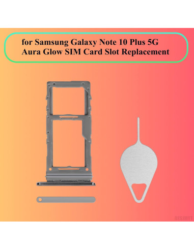 Bandeja SIM Reemplazo Samsung Galaxy Note 10 Plus 5G Aura Glow