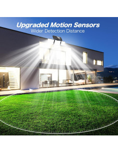 Luz Solar Exterior Adewalk 3000LM 4 Cabezas 188 LED IP65 2