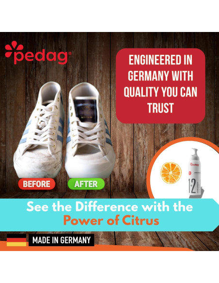 Kit de Limpieza de Zapatos Pedag 3.7oz - Limpiador Combi para Cuero y Suede