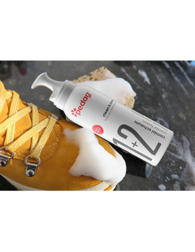 Kit de Limpieza de Zapatos Pedag 3.7oz - Limpiador Combi para Cuero y Suede
