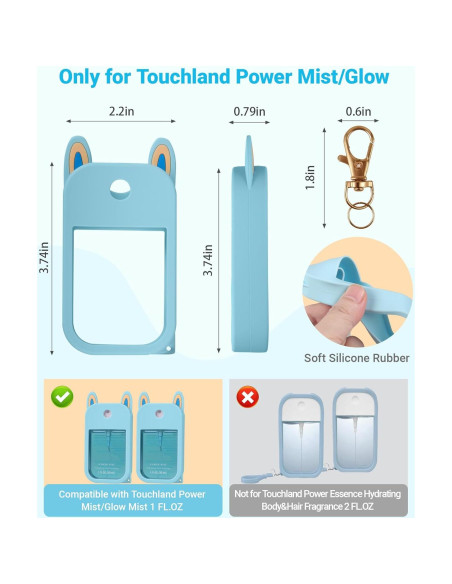 Funda de Silicona Hovmvtee 30 ml con Orejas Lindas Negra