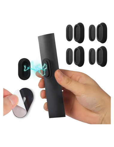 Soporte de Control Remoto Magnético Cfyouend, Paquete de 4, Negro