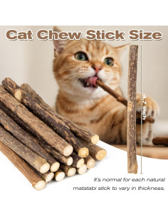 CARGEN Palos de Silvervine para Gatos - 12 Unidades, Cuidado Dental 2