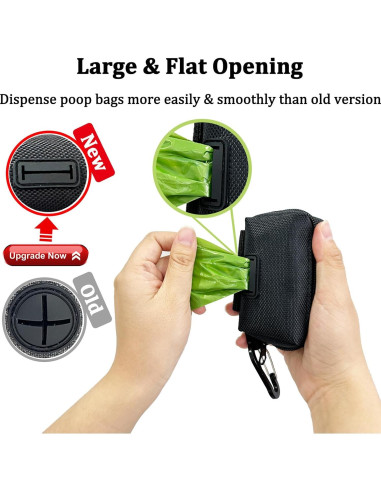 Soporte para bolsas de caca de perro CAKOVANO - 2 dispensadores + 30 bolsas