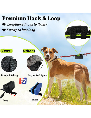 Soporte para bolsas de caca de perro CAKOVANO - 2 dispensadores + 30 bolsas