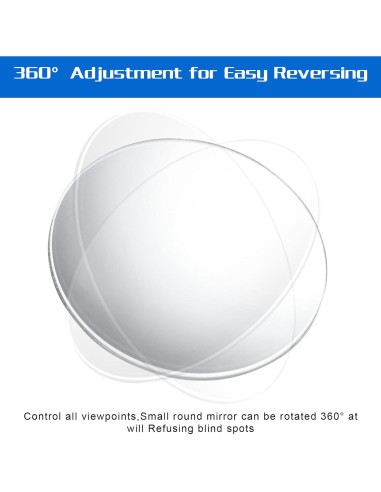 Espejo de Punto Ciego Piriuuo 5.1cm Ajustable Autoadhesivo