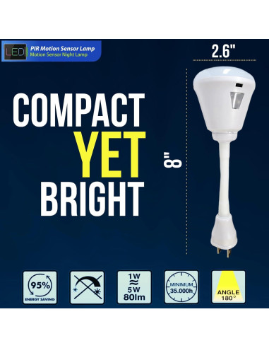 Sensor de Movimiento Luz LED 6W MaxFagell SX-700 6500K