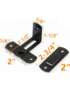 Cierre deslizante de acero inoxidable CUTELEC 90 grados 2