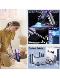 Aspiradora de Coche Inalámbrica Airified Pro V2 29000 Pa 4 en 1 2