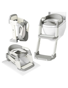Asiento de Entrenamiento para Baño 3 en 1 WAAYAA Ajustable