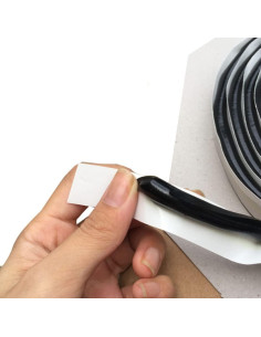 Cinta Selladora de Butilo Akexermu 4m Caucho Negro Automotriz 2