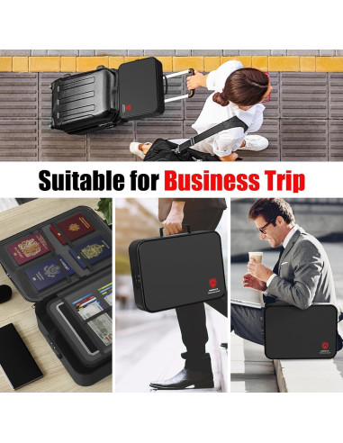 Caja de Documentos a Prueba de Fuego HARDROCK 38x28 cm con Cerradura