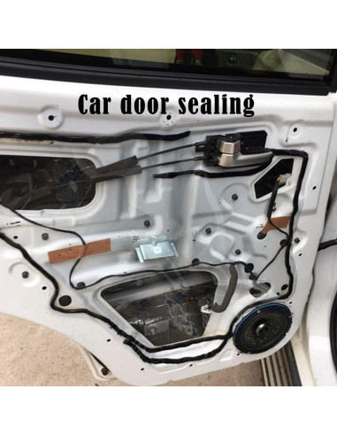 Cinta Selladora de Butilo Akexermu 4m Caucho Negro Automotriz