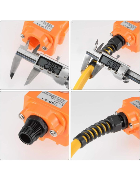 Conector de Cable M16 uxcell IP68 Impermeable 6-10mm 2 Pcs