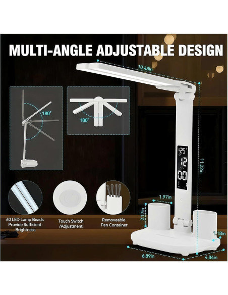 Lámpara de Escritorio LED CHICRAYS PRO ONE 2025 3 Niveles Brillo