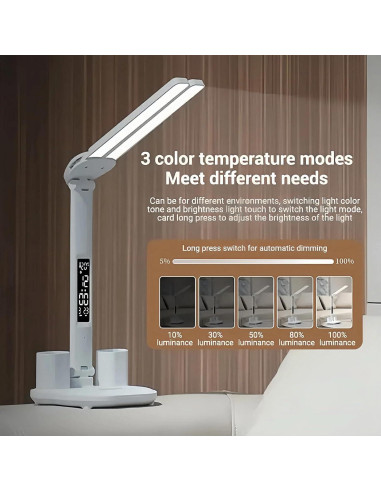 Lámpara de Escritorio LED CHICRAYS PRO ONE 2025 3 Niveles Brillo